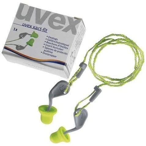 Box - Uvex Xact-Fit Corded Ear Plugs (50 Pairs | SLC80 22dB, Class 4) 2 Box - Uvex Xact-Fit Corded Ear Plugs (50 Pairs | SLC80 22dB, Class 4) - Image 2