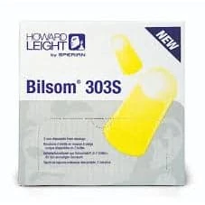 Box - Howard Leight Bilsom 303S Small Uncorded Ear Plugs (200 Pairs | SLC80 22dB, Class 4)