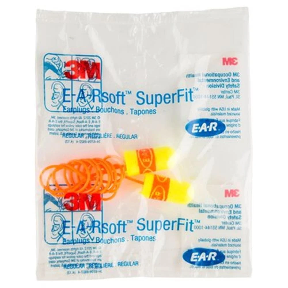 Box - 3M™ EARsoft™ SuperFit™ Regular Corded Earplugs (200 Pairs | SLC80 24dB, Class 4) - Image 2