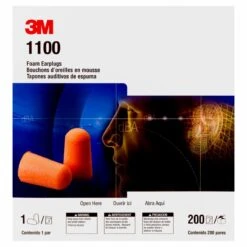 Box - 3M™ 1100 Foam Uncorded Earplugs (200 Pairs | SLC80 21dB, Class 3) 5 Box - 3M™ 1100 Foam Uncorded Earplugs (200 Pairs | SLC80 21dB, Class 3) -Earjobs 3m 1100 uncorded earplugs 1100