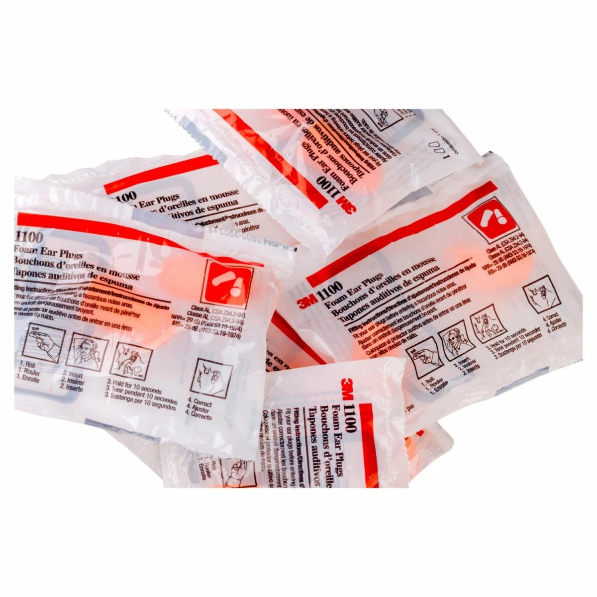 Box - 3M™ 1100 Foam Uncorded Earplugs (200 Pairs | SLC80 21dB, Class 3) 2 Box - 3M™ 1100 Foam Uncorded Earplugs (200 Pairs | SLC80 21dB, Class 3) - Image 2