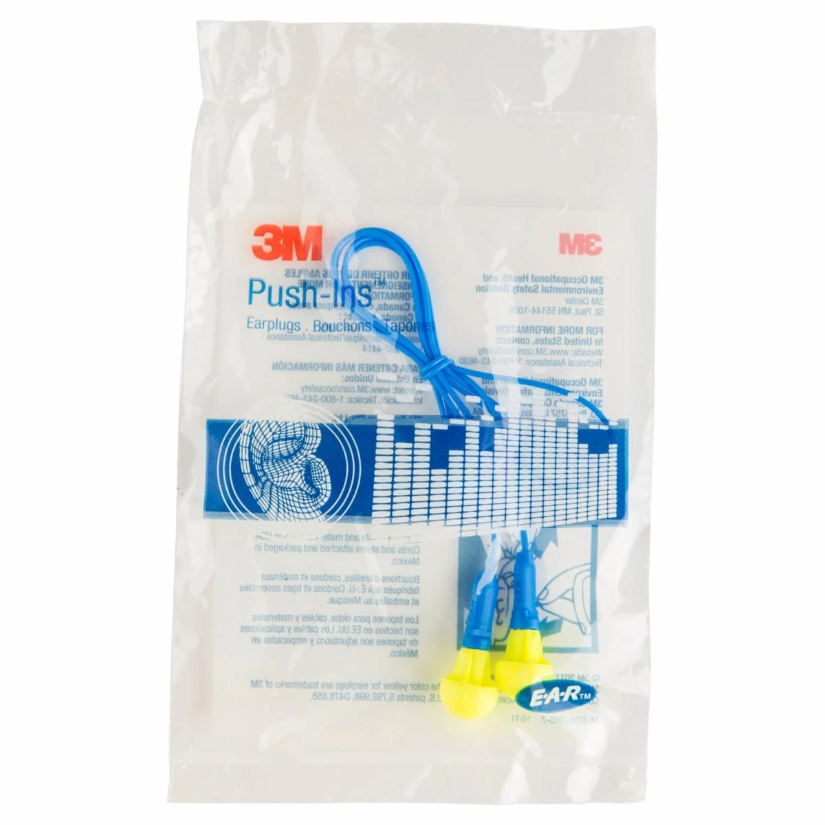 Box - 3M™ E-A-R™ Push-Ins™ Corded Earplugs (200 Pairs | SLC80 23dB, Class 4) 3 Box - 3M™ E-A-R™ Push-Ins™ Corded Earplugs (200 Pairs | SLC80 23dB, Class 4) - Image 3