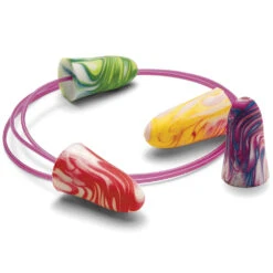 Moldex SparkPlugs® Multicoloured Foam Corded Ear Plugs (SLC80 29dB, Class 5)