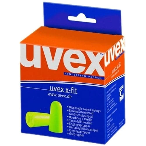 Box - Uvex X-Fit Dispenser Refill Uncorded Ear Plugs (500 Pairs | SLC80 26dB, Class 4) 1 Box - Uvex X-Fit Dispenser Refill Uncorded Ear Plugs (500 Pairs | SLC80 26dB, Class 4)