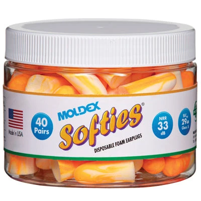 Moldex Softies® Multicoloured Foam Uncorded Ear Plugs (40 Pair Canister | SLC80 29dB, Class 5) 1 Moldex Softies® Multicoloured Foam Uncorded Ear Plugs (40 Pair Canister | SLC80 29dB, Class 5)