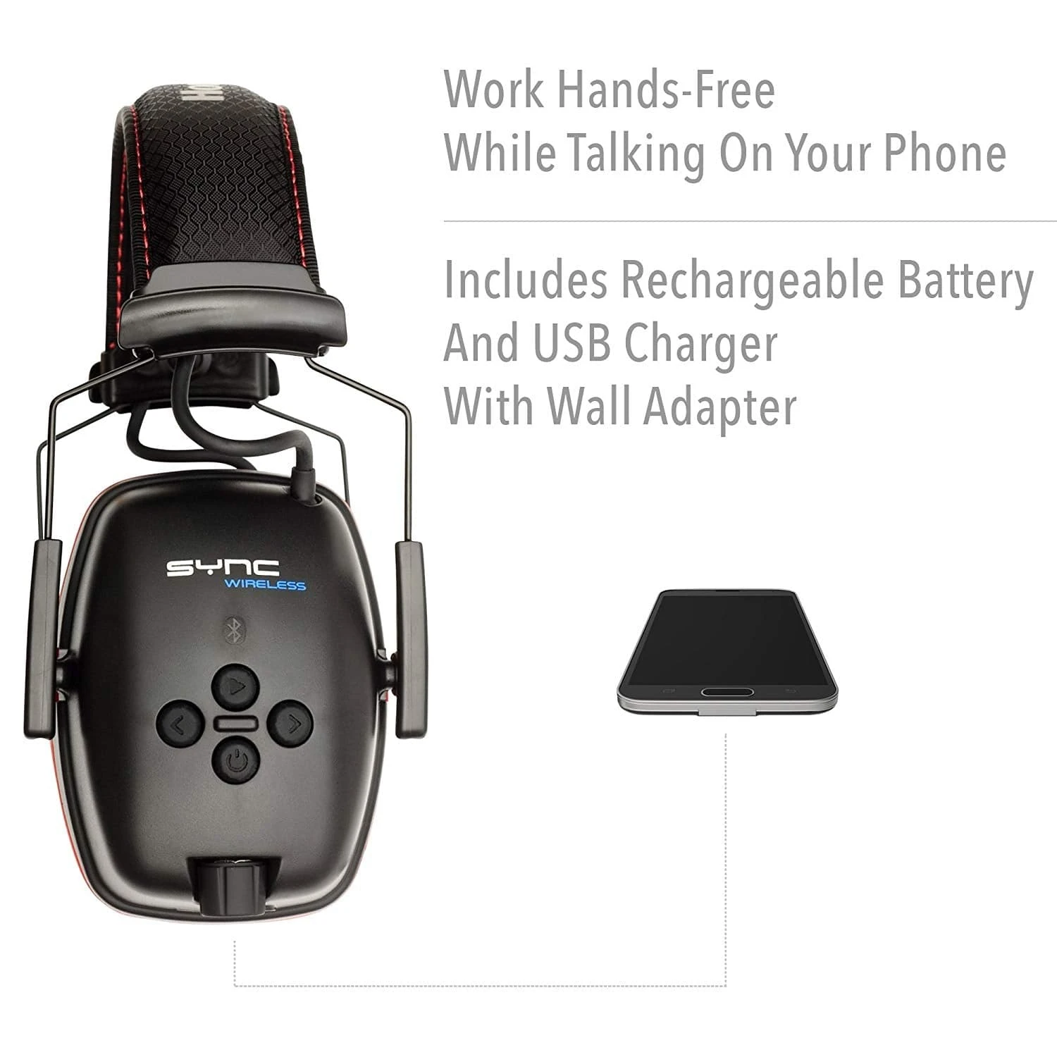 Howard Leight By Honeywell Sync Wireless Earmuff (SLC80 31dB, Class 5) 5 Howard Leight By Honeywell Sync Wireless Earmuff (SLC80 31dB, Class 5) - Image 5
