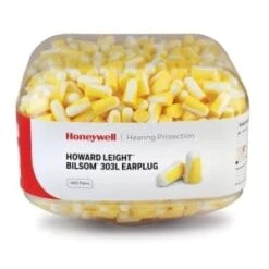 Canister Howard Leight 303L Pre-Filled Large Ear Plugs (2 Canisters, 400 Pairs Each | SLC80 22dB, Class 4)