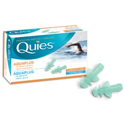 Quies Aquaplug Reusable Swimming Ear Plugs (1 Pair Reusable)