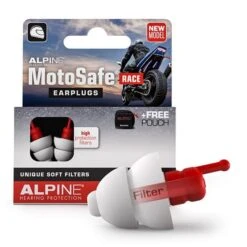Alpine Motosafe RACE Ear Plugs -Earjobs Motosafe race motorcycle earplugs alpine hearing protection
