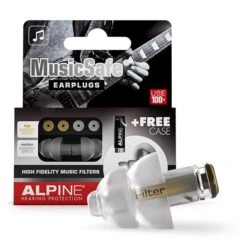 Alpine MusicSafe For Musicians 10 Alpine MusicSafe For Musicians -Earjobs MusicSafe musician earplugs alpine hearing protection
