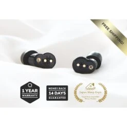 QuietOn2 Electronic Noise Cancelling Sleep Earbuds 8 QuietOn2 Electronic Noise Cancelling Sleep Earbuds -Earjobs Sleep product image warranty