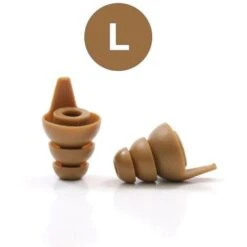 Crescendo Hunting 10-30 Multimode Ear Plugs -Earjobs UET Beige Large 570x728 1