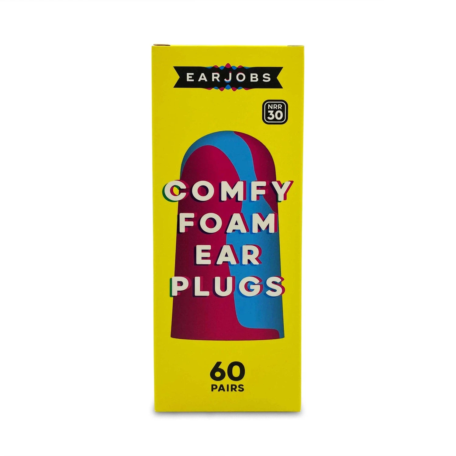 Earjobs™ Comfy Foam Ear Plugs (60 Pairs | NRR 30) 4 Earjobs™ Comfy Foam Ear Plugs (60 Pairs | NRR 30) - Image 4
