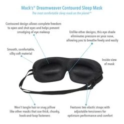 Macks Dreamweaver Contoured Sleep Mask W/ Ear Plugs -Earjobs dreamweaver technical 600x600 1