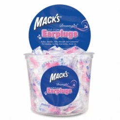 Macks Dreamgirl Soft Foam Ear Plugs (NRR 30 | Tub Of 100 Pairs)