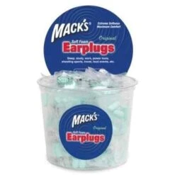 Macks Original Soft Foam Ear Plugs (NRR 32 | Tub Of 100 Pairs)