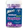 Macks Slim Fit Smaller Soft Foam Ear Plugs (NRR 29 | Bottle Of 50 Pairs)
