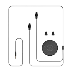 Plugfones® Guardian™ Earplug-Earphone Hybrids (NRR 27/29) -Earjobs master 1