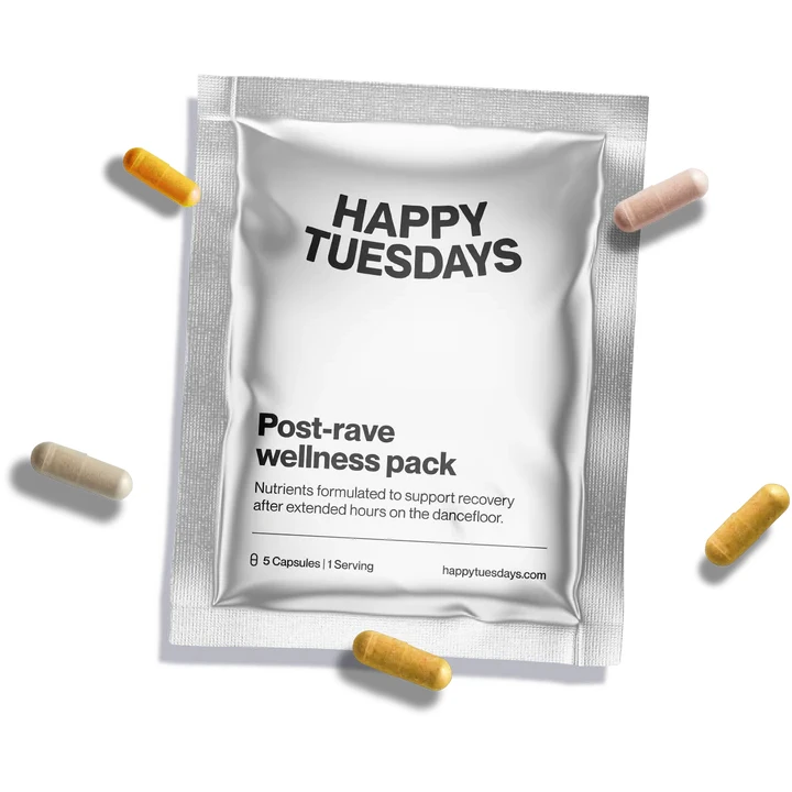 Happy Tuesdays Post-Rave Wellness Pack 1 Happy Tuesdays Post-Rave Wellness Pack