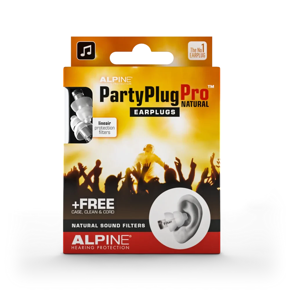 Alpine Partyplug Pro™ Natural Music Earplugs 1 Alpine Partyplug Pro™ Natural Music Earplugs