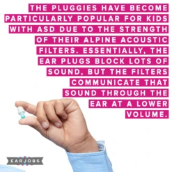 Alpine Pluggies Kids Earplugs -Earjobs pluggies