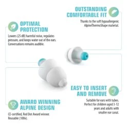 Alpine Pluggies Kids Earplugs -Earjobs pluggiesinnfoJ