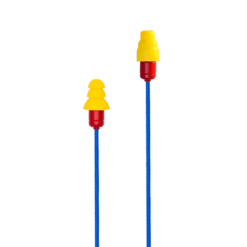 Plugfones™ Protector Plus Industrial Earplug-Earphone Hybrids With In-Line Mic (NRR 27/29) -Earjobs pplusyel2