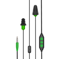 Plugfones™ Protector Plus Industrial Earplug-Earphone Hybrids With In-Line Mic (NRR 27/29)