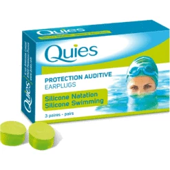 Quies Moldable Silicone Ear Plugs For Swimmers (3 Pairs)