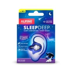 Alpine SleepDeep Reusable Sleeping Earplugs -Earjobs sleepdeepJ