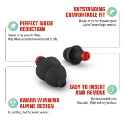 Alpine Worksafe Earplugs -Earjobs worksafe2J